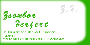 zsombor herfert business card